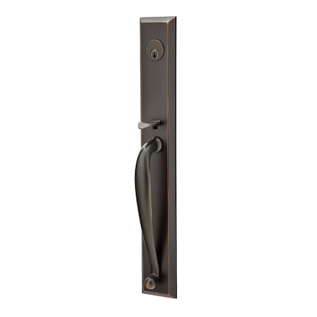 Emtek Oil Rubbed Bronze Handleset 4425SIOUS10BLH 4425SIOUS10BLH